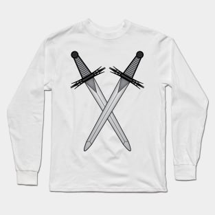 Crossed swords symbol - Masonic symbol of Master of Ceremonies for Blue Lodge Freemasonry Long Sleeve T-Shirt